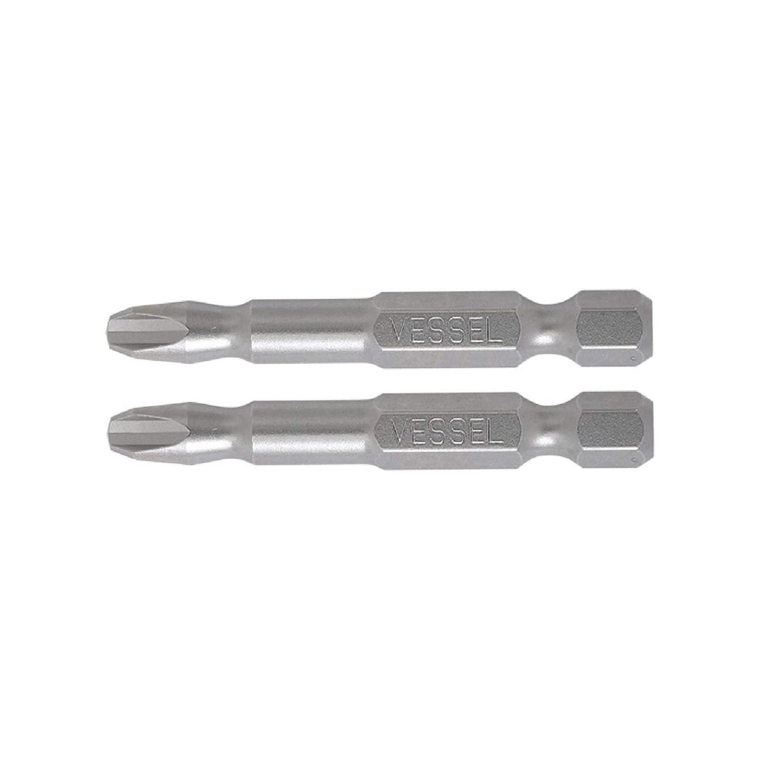 Vessel Tools NTPH350P2 Neck Torsion Power Bits, PH3 x 50 mm, 2 Pc.