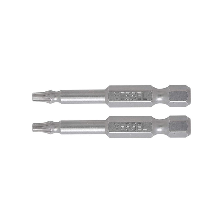 Vessel Tools NTTX1550P2 Neck Torsion Power Bits, T15 x 50 mm, 2 Pc.