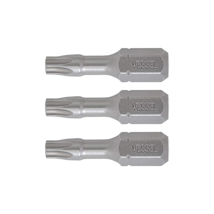 Vessel Tools NTTX20254P3 Neck Torsion Power Bits, T20 x 25.4 mm, 3 Pc.