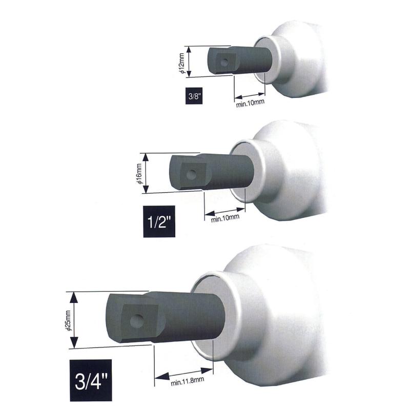 Ko-ken NV16760-250 3/4"Sq. Dr. Extension Bar Hole Sleeve Drive 250 mm