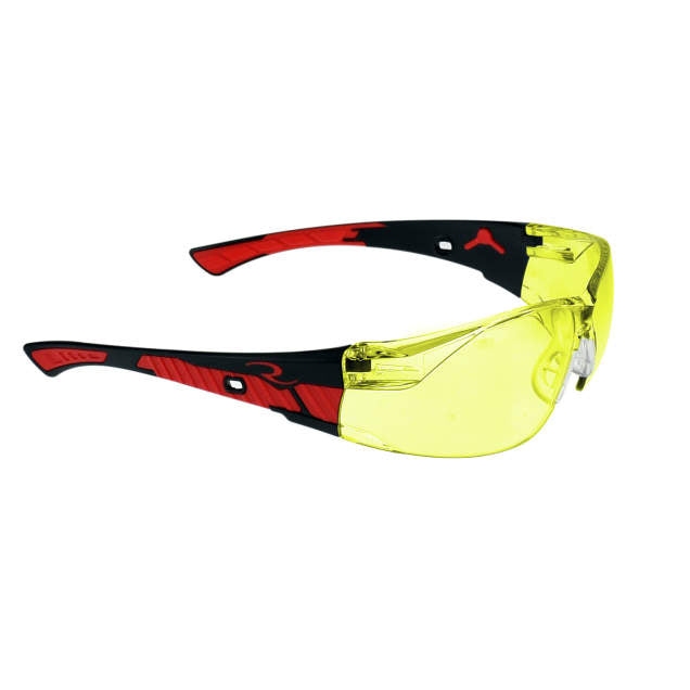 Radians Obliterator Safety Eyewear - Black/Red Frame