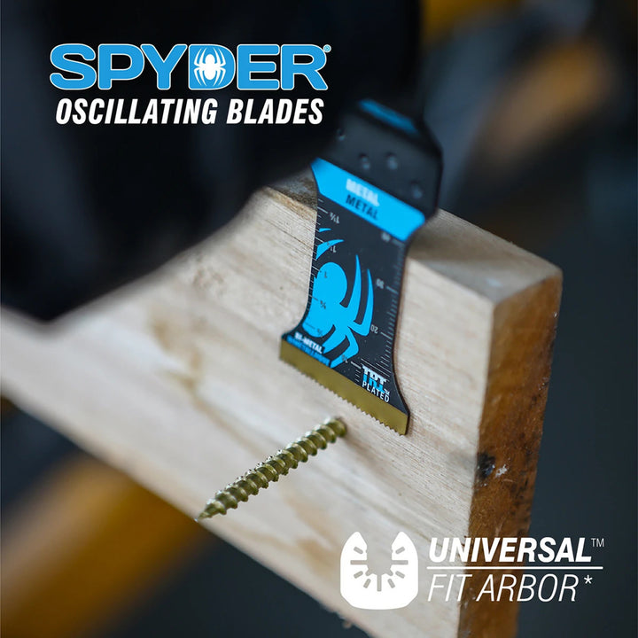 Spyder 70000 5-Piece Bi-Metal Wood And Metal Cutting Oscillating Tool Blade (1-3/4, 2-1/2, and 1-3/8-Inch)