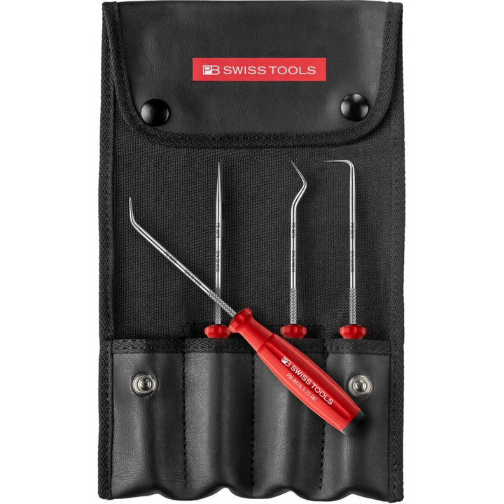 PB Swiss Tools PB 8681.Set PickTool, SwissGrip Handle, 4-Piece Set In Roll-Up Case