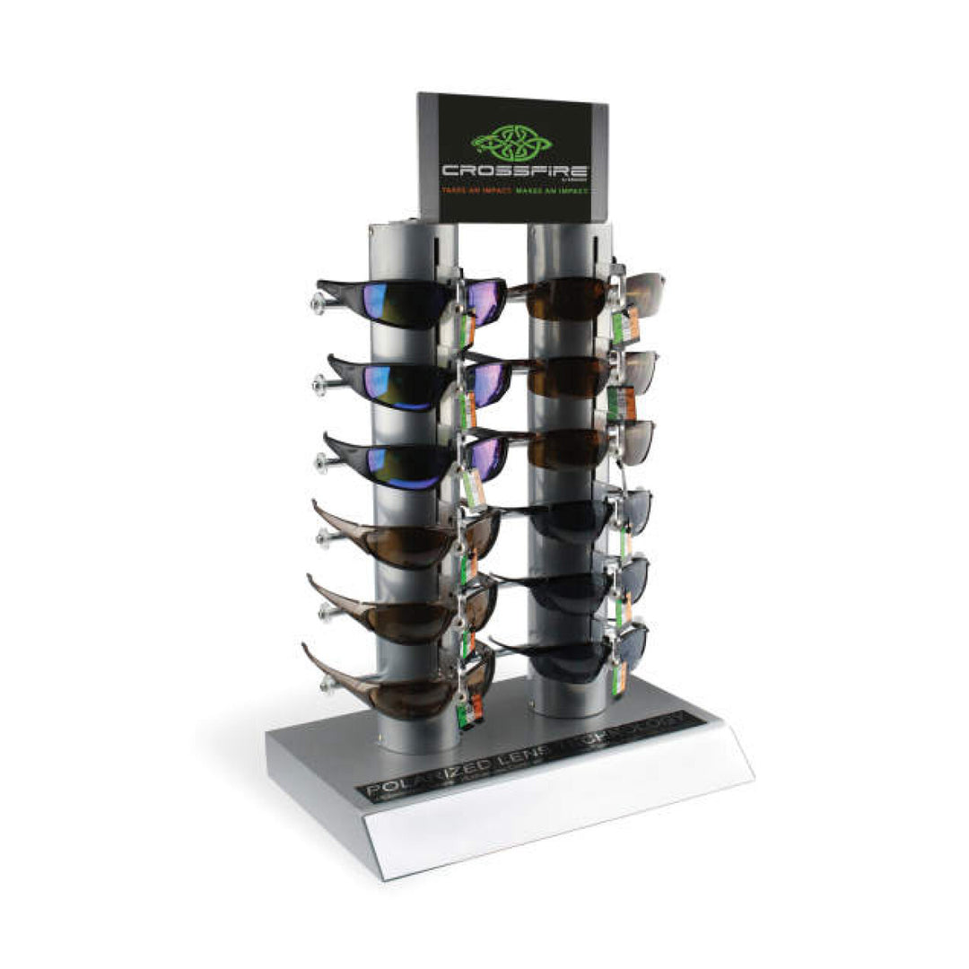Crossfire PL12 12 Unit Locking Counter Eyewear Display
