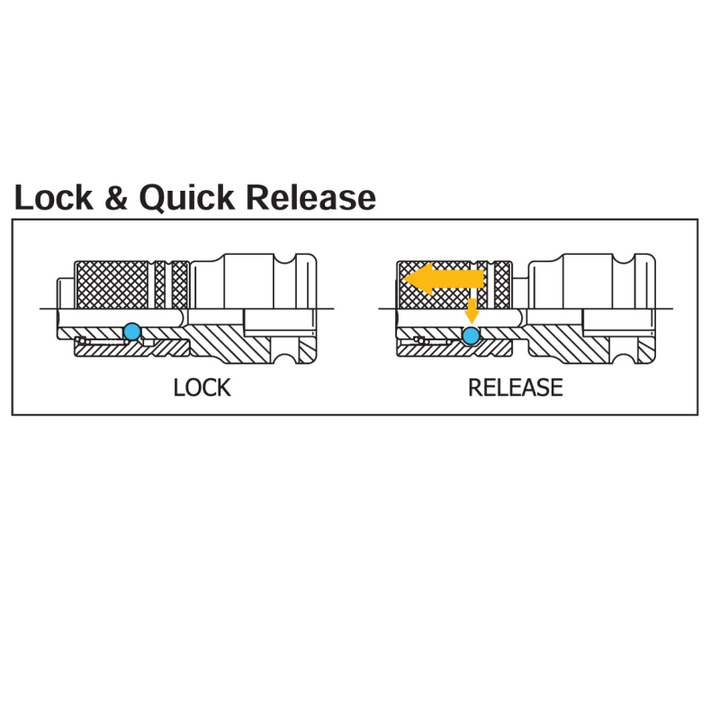 Ko-Ken 13137H Bit Holder 1/4 Hex 42 MM 3/8 Sq. Drive