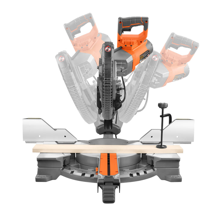 Ridgid 28523 Dual Bevel Sliding Miter Saw, 12"