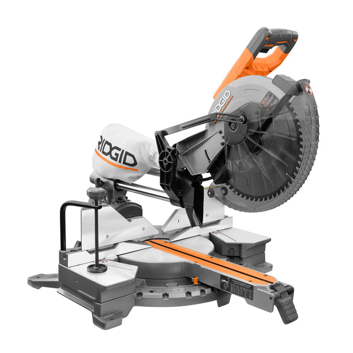 Ridgid 28523 Dual Bevel Sliding Miter Saw, 12"