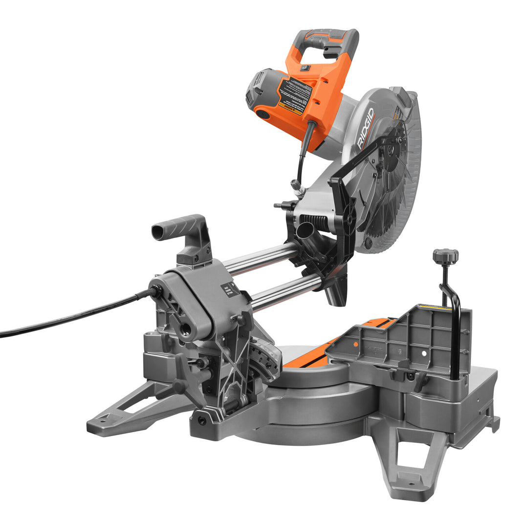 Ridgid 28523 Dual Bevel Sliding Miter Saw, 12"