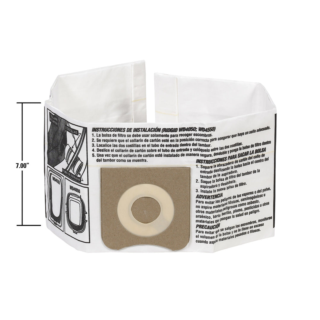 Ridgid 23738 High-Efficiency Dust Bags (VF3501)