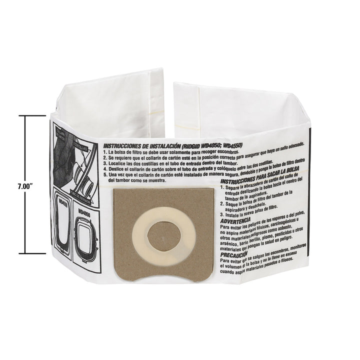 Ridgid 23738 High-Efficiency Dust Bags (VF3501)