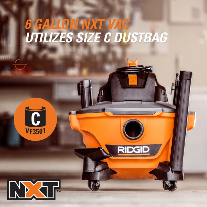 Ridgid 23738 High-Efficiency Dust Bags (VF3501)