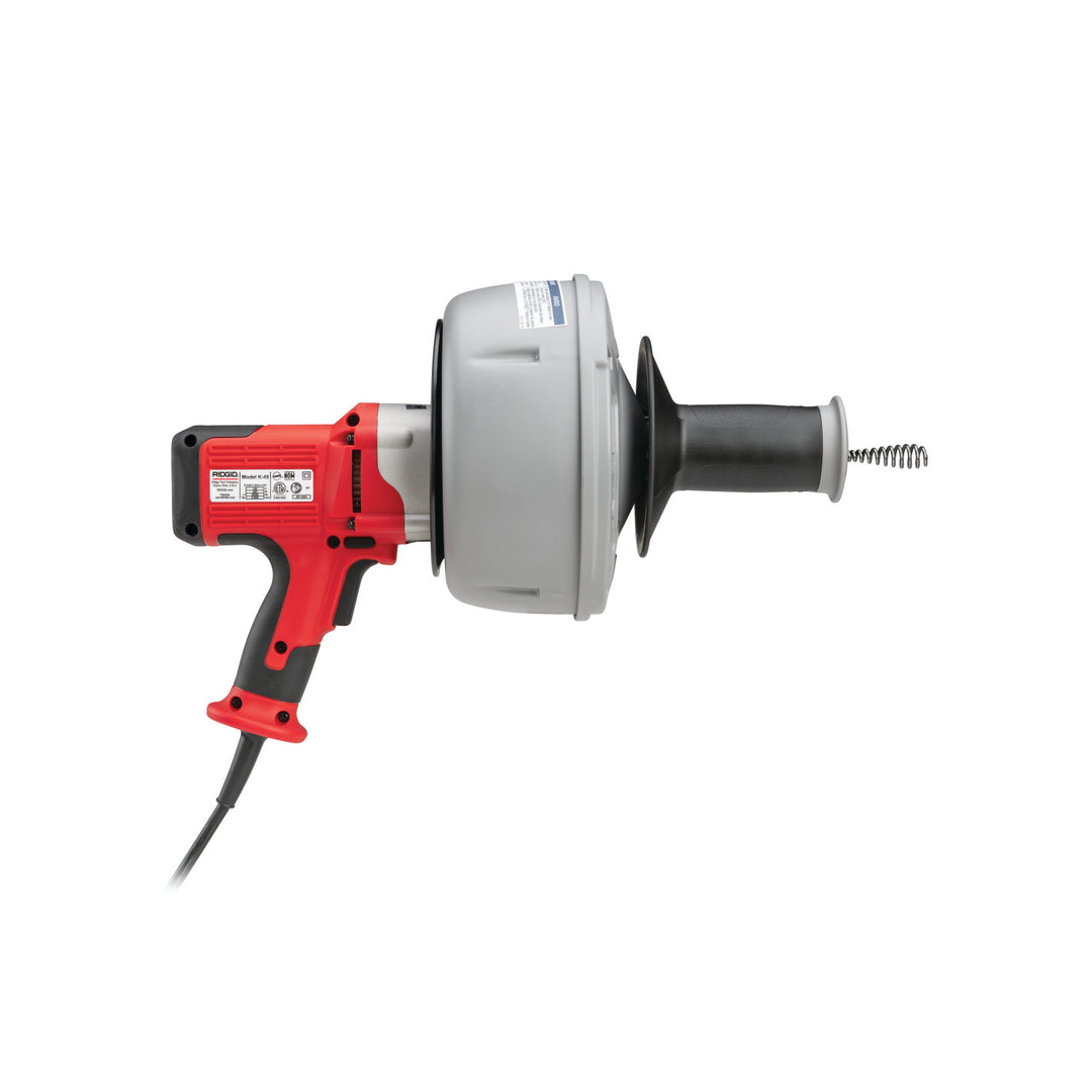 Ridgid 36018 K-45 Machine with: - C-1lC, 5/16" x 25' (8 mm x 7.6 m) Inner Core Cable with Inner Drum