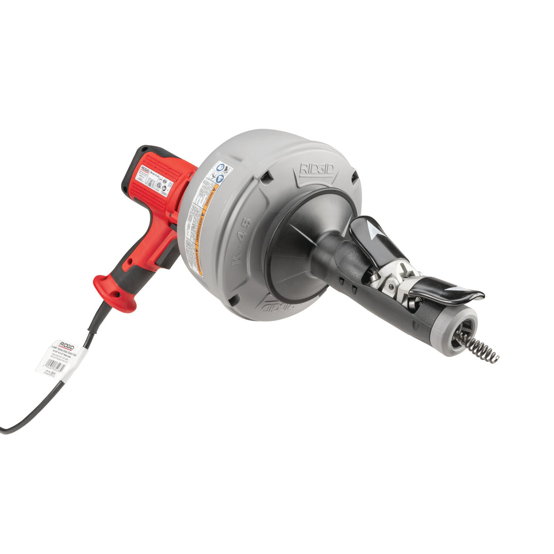 Ridgid 36018 K-45 Machine with: - C-1lC, 5/16" x 25' (8 mm x 7.6 m) Inner Core Cable with Inner Drum
