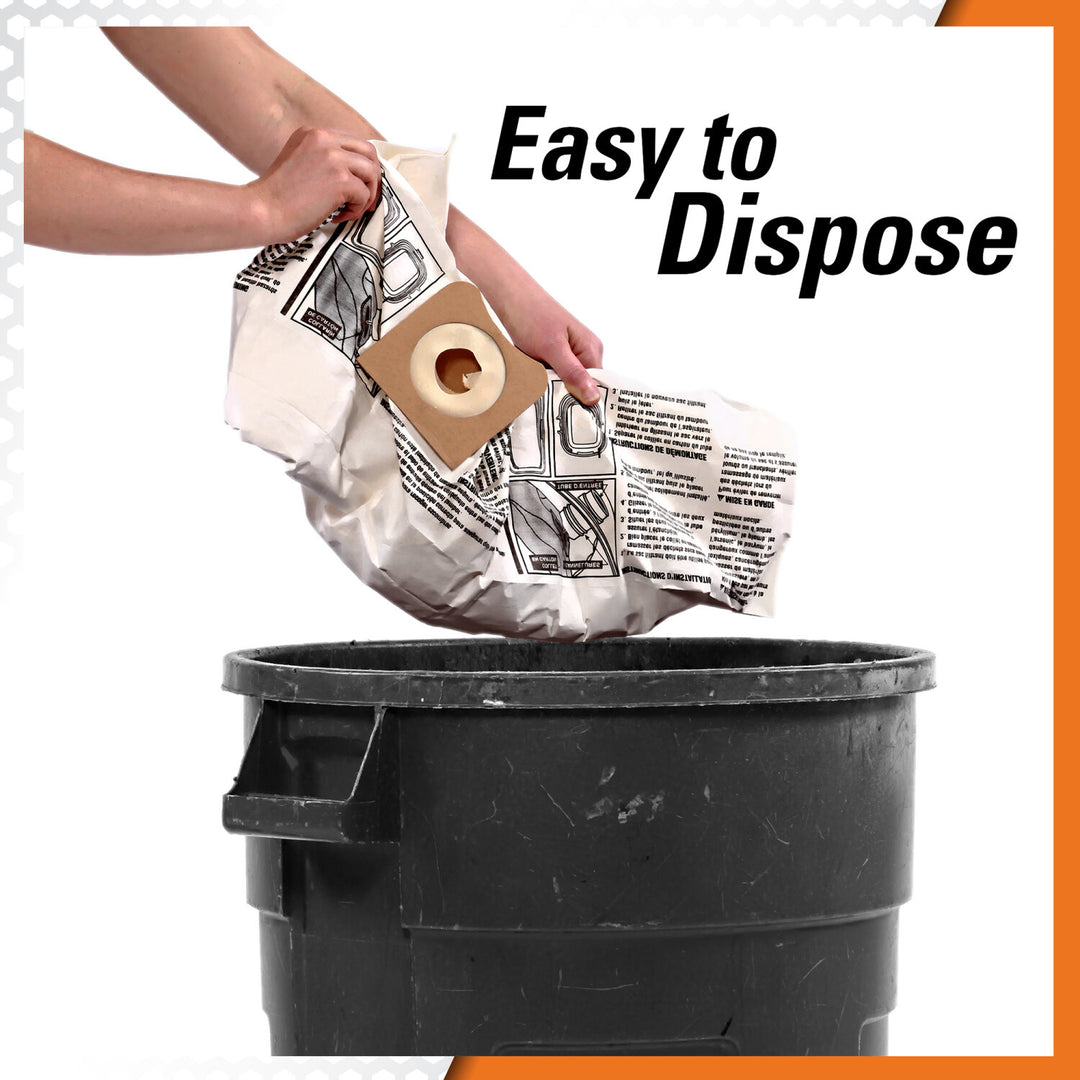 Ridgid 40153 High-Efficiency Dust Bags (VF3503)