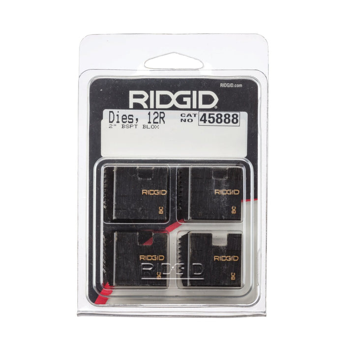 Ridgid 45888 2" RH BSPT Dies, Black Oxide