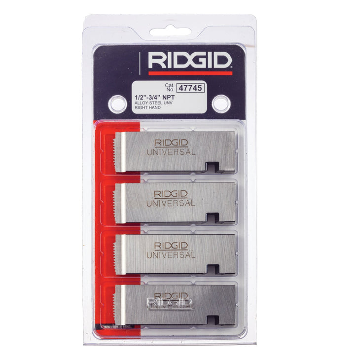 Ridgid 47745 1/2" - 3/4" Universal Alloy Die Set