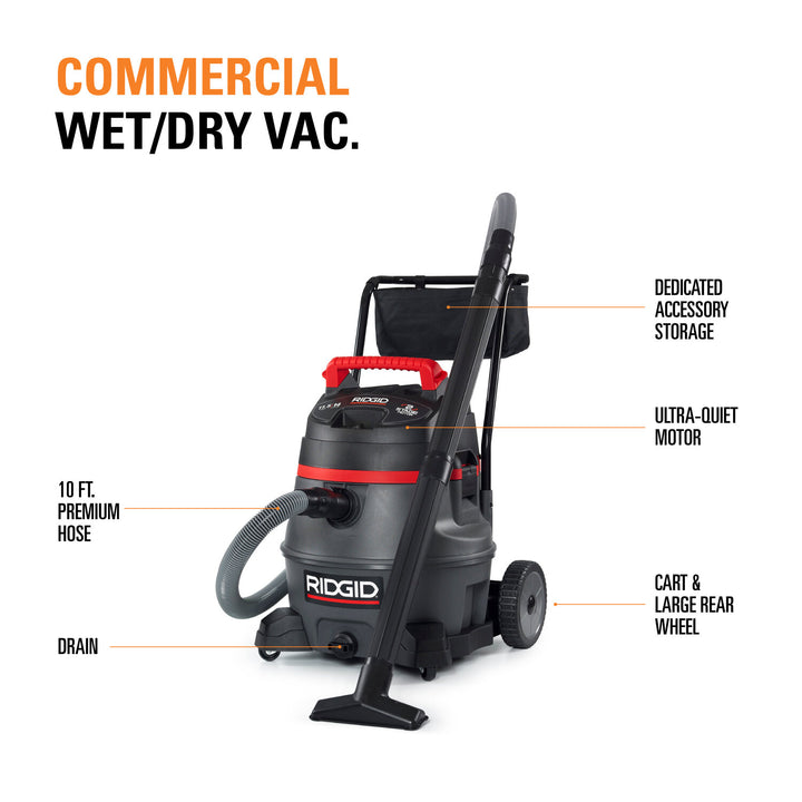 Ridgid 50358 14 Gallon 2-Stage Wet/Dry Vac (RV2400A)