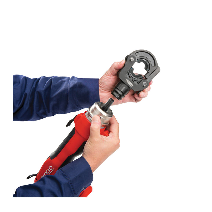 Ridgid 56498 RE 6 Electrical Tool Kit with SC-60 Scissor Cutter Head with Cu/AL Blades and  LR-60B Die Crimp Head