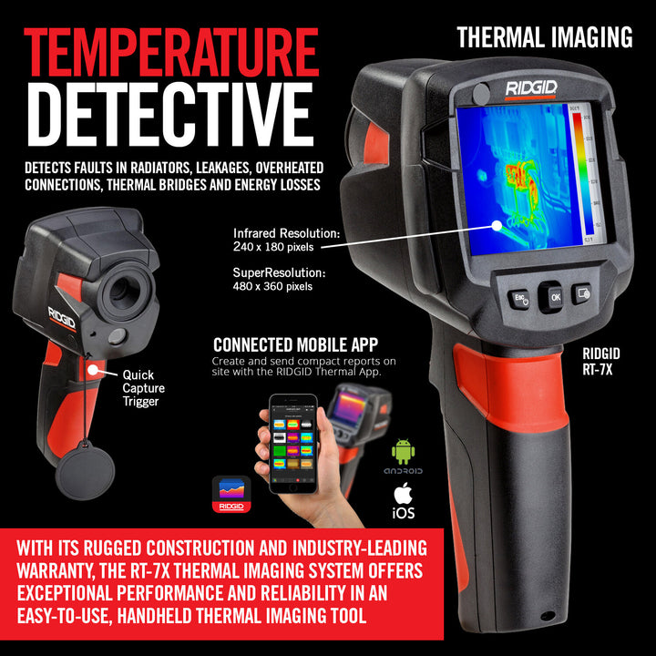 Ridgid 57523 Thermal Camera RT-7x Wi-Fi