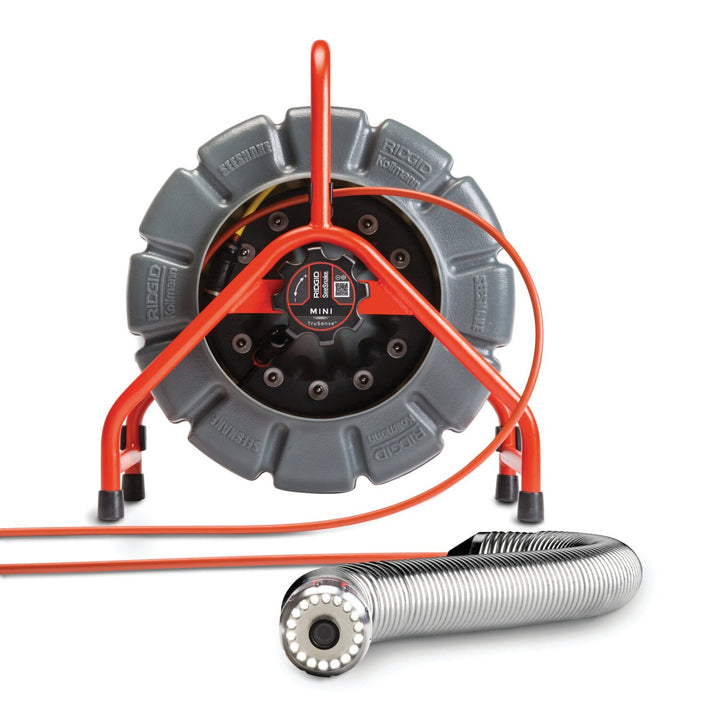 Ridgid 63628 SeeSnake Mini, 200’ (61m) with self-leveling camera head, powered with TruSense