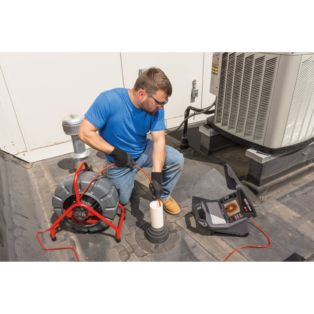 Ridgid 63633 SeeSnake Mini, 200’ (61m) with fixed camera head, powered with TruSense