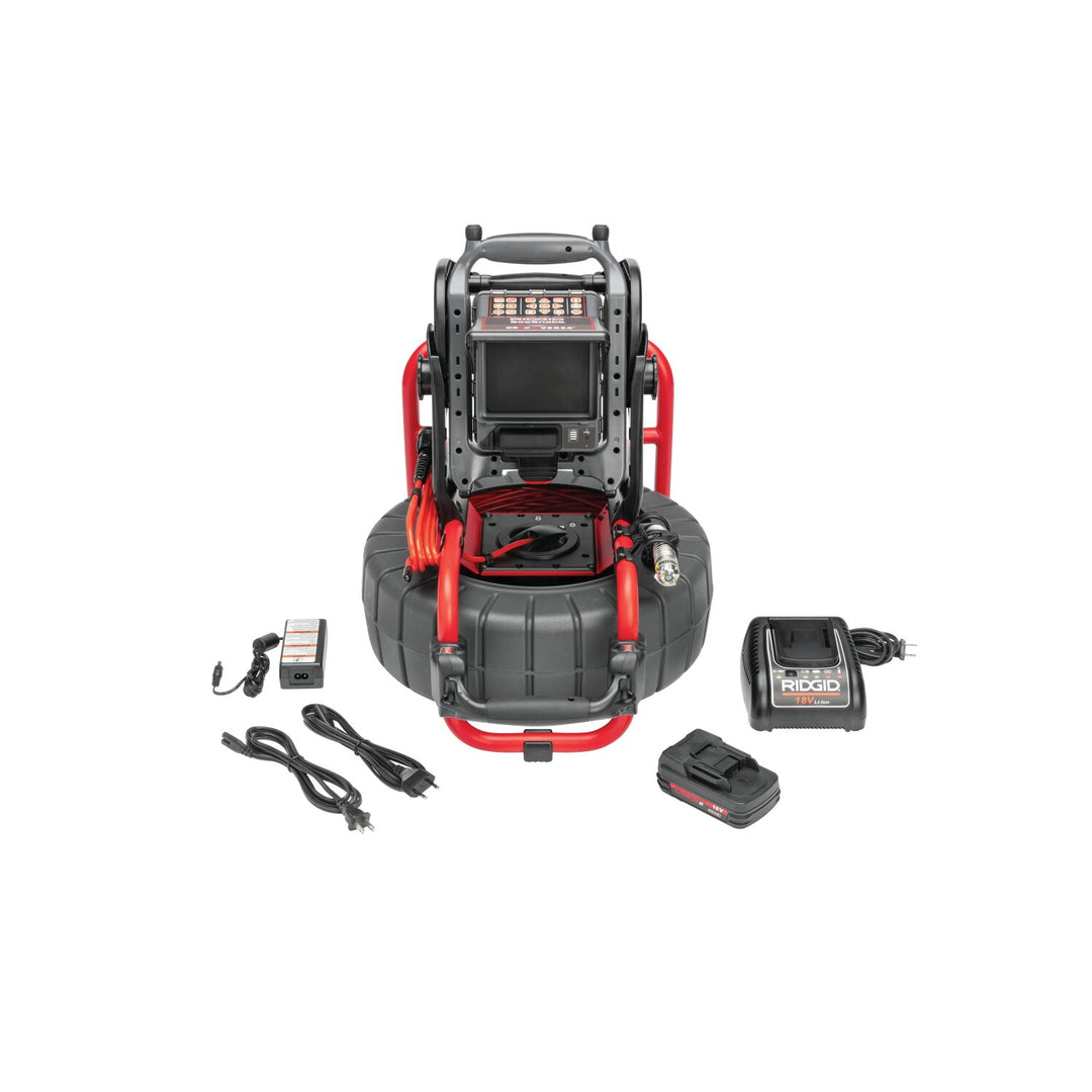 Ridgid 63818 SeeSnake Compact M40 System, includes CS6x VERSA Digital Recording Monitor, 18V Battery and Charger
