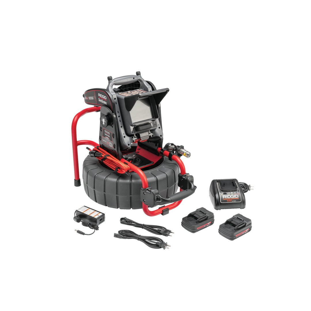 Ridgid 63828 SeeSnake Compact C40 System, includes CS6x VERSA Digital Recording Monitor, 18V Battery and Charger