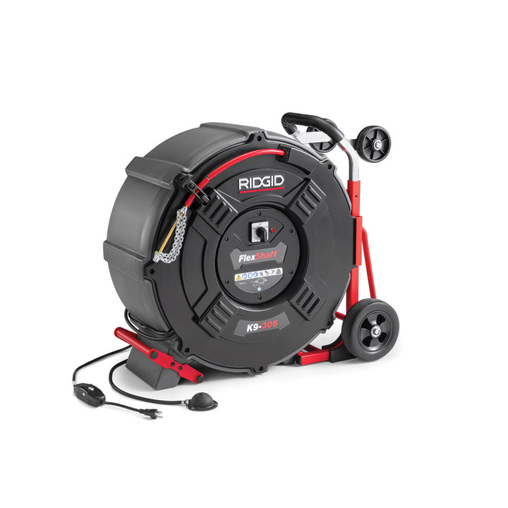 Ridgid 66593 FlexShaft, K9-306 for 3 - 6" Pipes; Includes: 125' 3/8" cable and kit