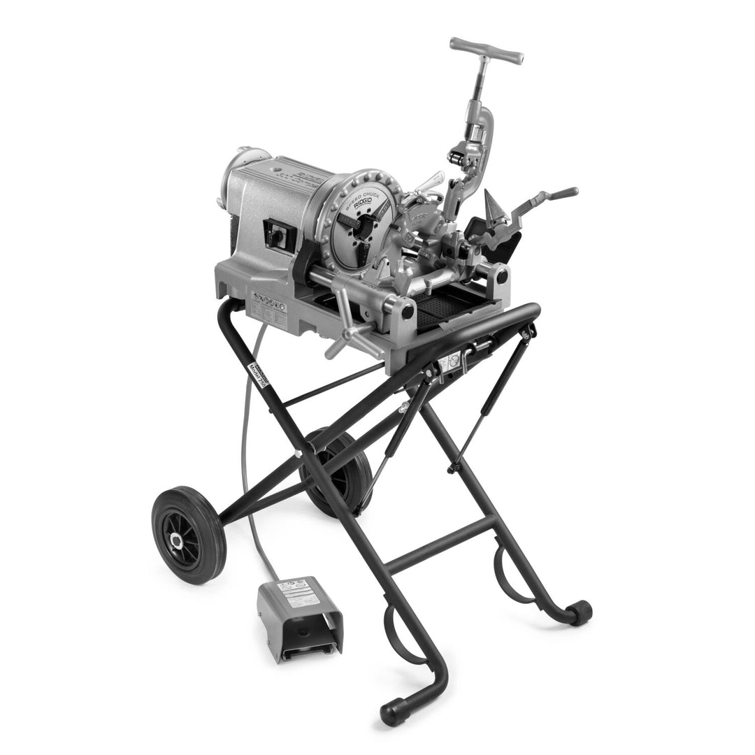 Ridgid 67182 1/2" - 2" NPT Hammer Chuck w/ 250 Folding Wheel Stand