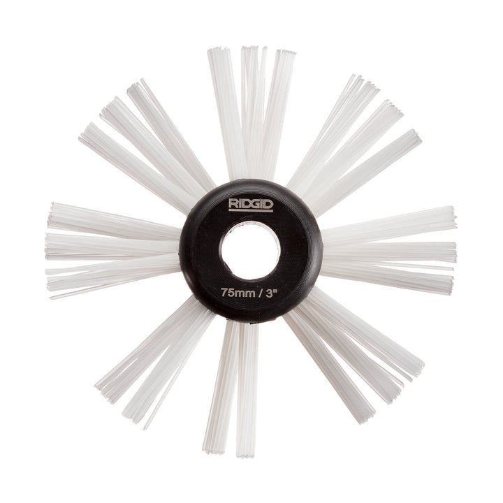 Ridgid 68978 3" (80mm) nylon/steel brush for 5/16" (8mm) cable with nylon and steel strings