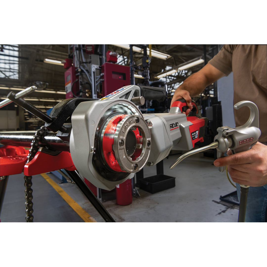 Ridgid 72013 760 FXP Power Drive (12-R), 2x 4Ah FXP Batteries, FXP Charger, Support Arm, Case