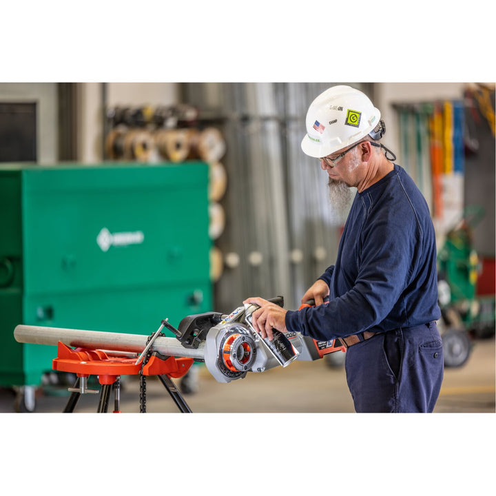 Ridgid 72018 760 FXP Power Drive (11-R), 2x 4Ah FXP Batteries, FXP Charger, Support Arm, Case