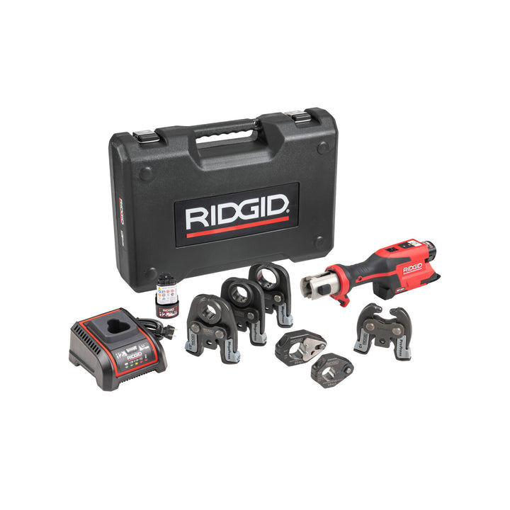 Ridgid 78228 RP 251 Press Tool Battery Kit (1/2"-1") MegaPress Jaws and (1/2"-3/4") Rings with C1 Actuator