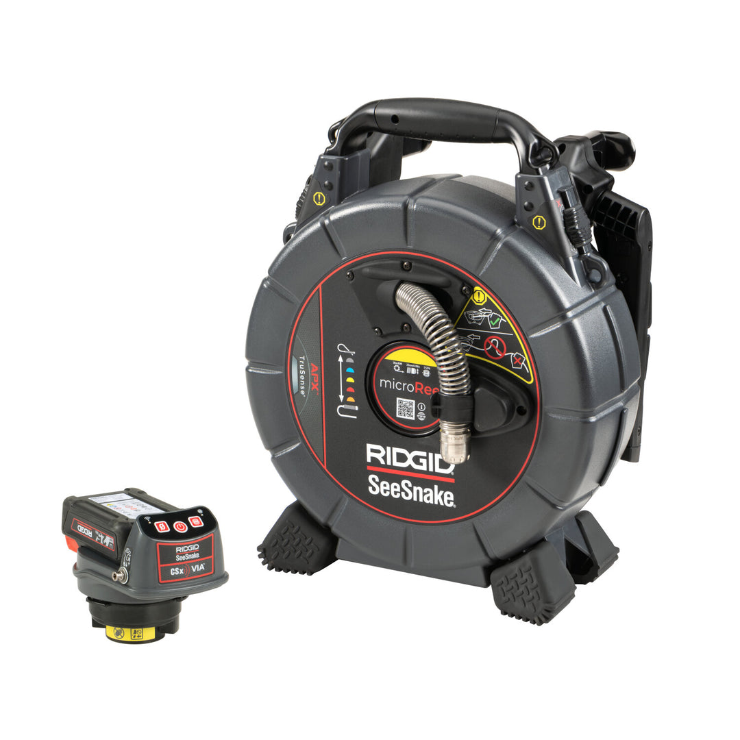 Ridgid 78728 SeeSnake mircroREEL APX & CSx Via System with TruSense - 1 Battery and 1 Charger Included
