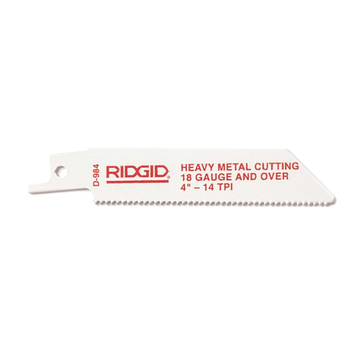 Ridgid 80485 RIDGID Sheet Steel & Steel Pipe 4" (100mm) Reciprocating Saw Blade - 24 Teeth Per in. - 5 Pack