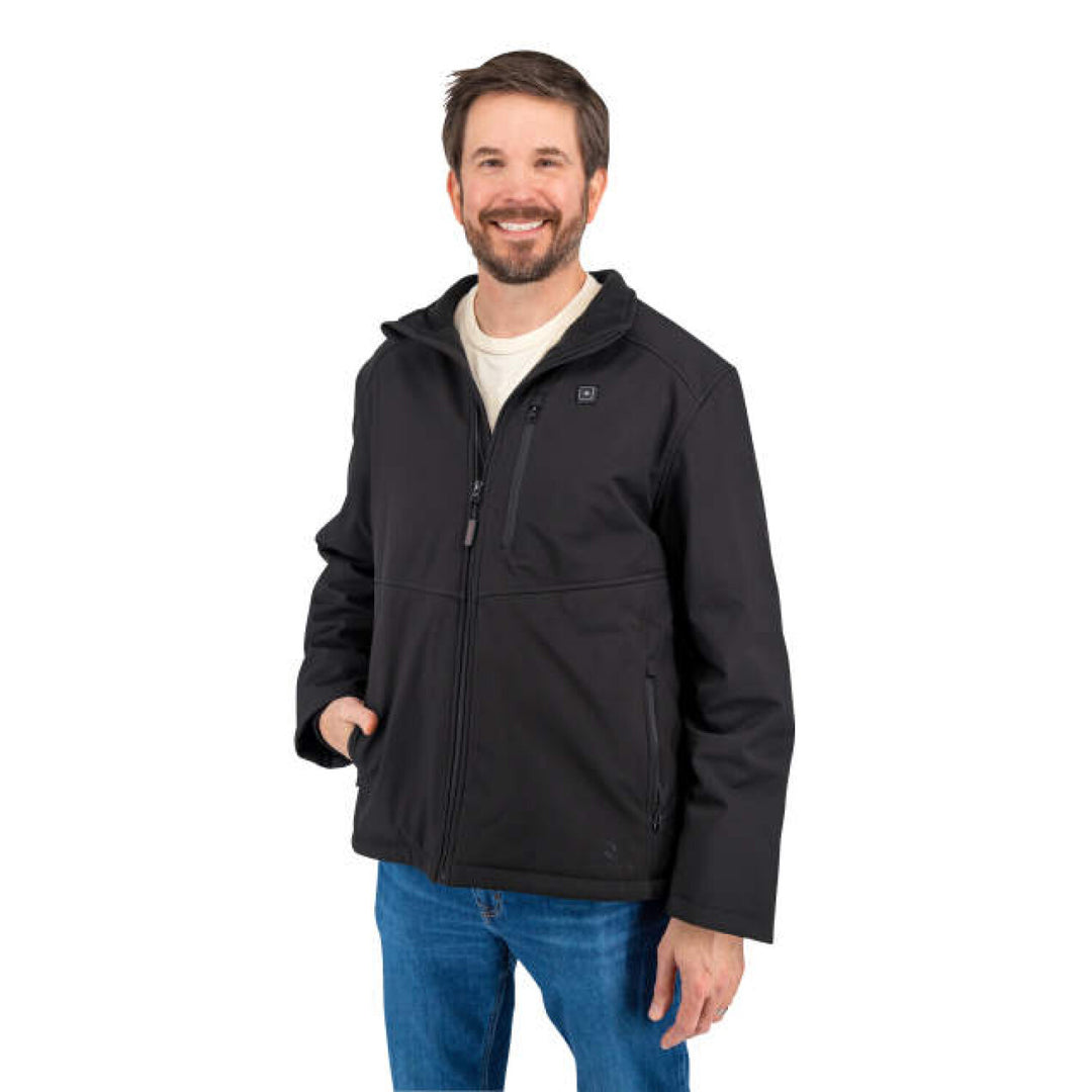 Radians RHG-J100 Men's Soft Shell Heated Jacket Kit with Battery