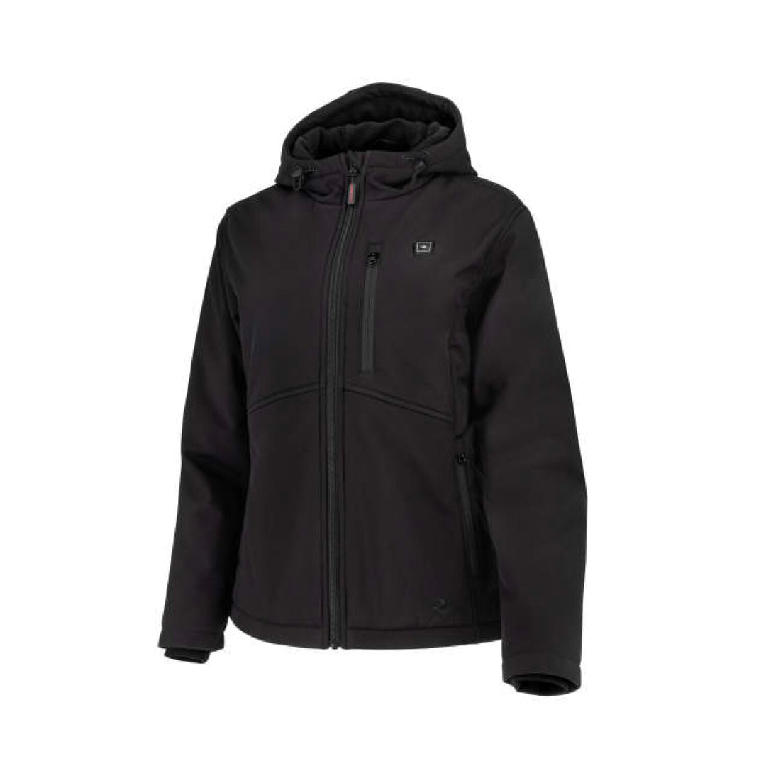 Radians RHG-J101 Women's Soft Shell Heated Jacket Kit with Battery - Black