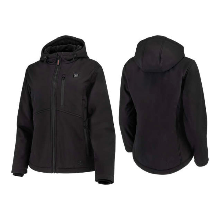 Radians RHG-J101 Women's Soft Shell Heated Jacket Kit with Battery - Black
