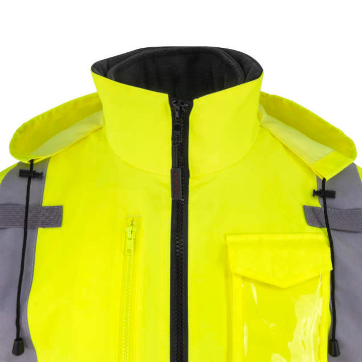 Radians RHG-SJ13 3-in-1 Bomber Jacket with Inner Heated Vest Kit with Battery - Hi-Vis Green
