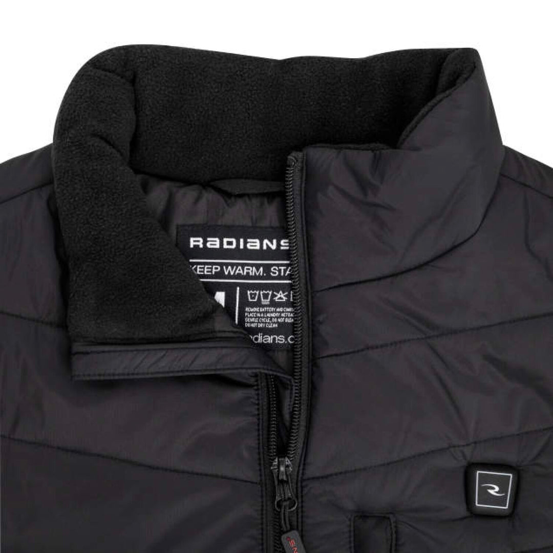 Radians RHG-V200 Men's Heated Puffer Vest Kit with Battery - Black