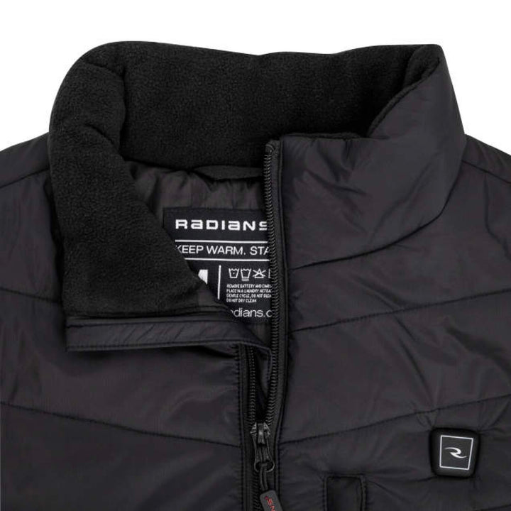 Radians RHG-V201 Women's Heated Puffer Vest Kit with Battery - Black
