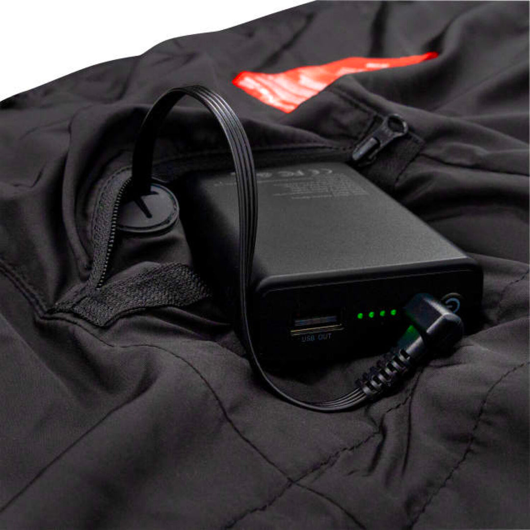 Radians RHG-V201 Women's Heated Puffer Vest Kit with Battery - Black