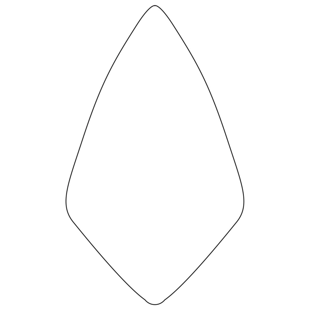 W. Rose RO112-9 9” Wide London Brick Trowel with 6" Wood Handle