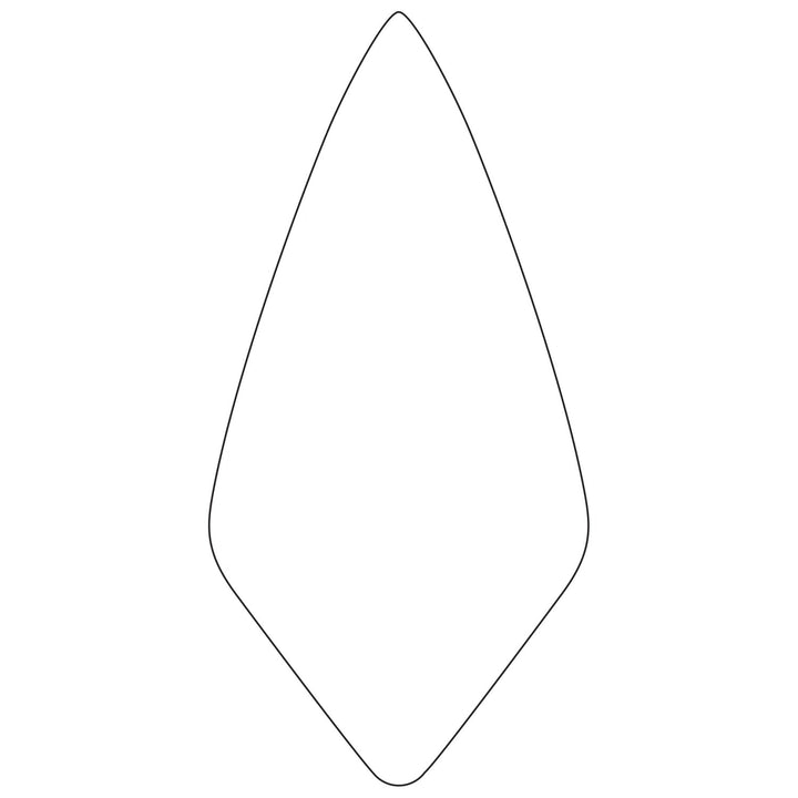 W. Rose RO1416-10 1/2-PK2 10-1/2" Narrow London Brick Trowel with Plastic Handle