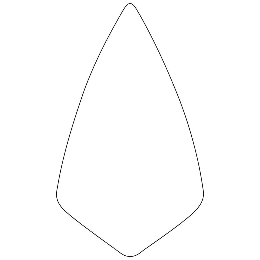 W. Rose RO221-11 11” Wide Heel Brick Trowel with 6" Wood Handle