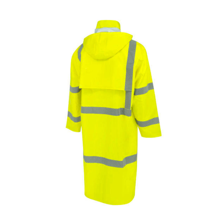 Radians RW08C Class 3 Self-Extinguishing Raincoat - Lime