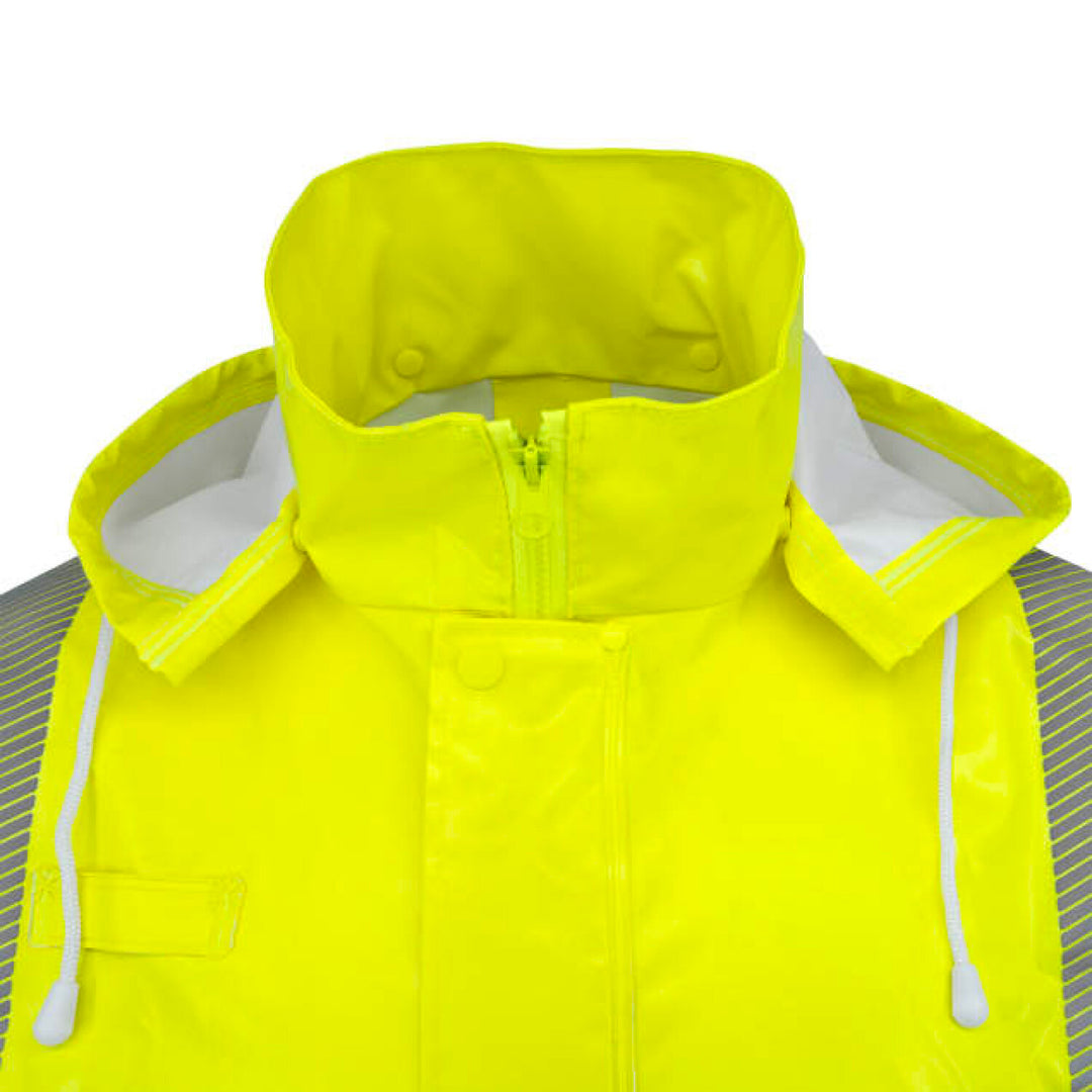Radians RW08J Class 3 Self-Extinguishing Rain Jacket - Lime