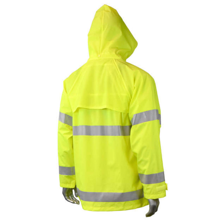 Radians RW25 High Visibility Rainwear Jacket - Hi-Vis Green