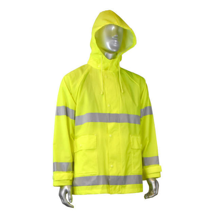 Radians RW25 High Visibility Rainwear Jacket - Hi-Vis Green