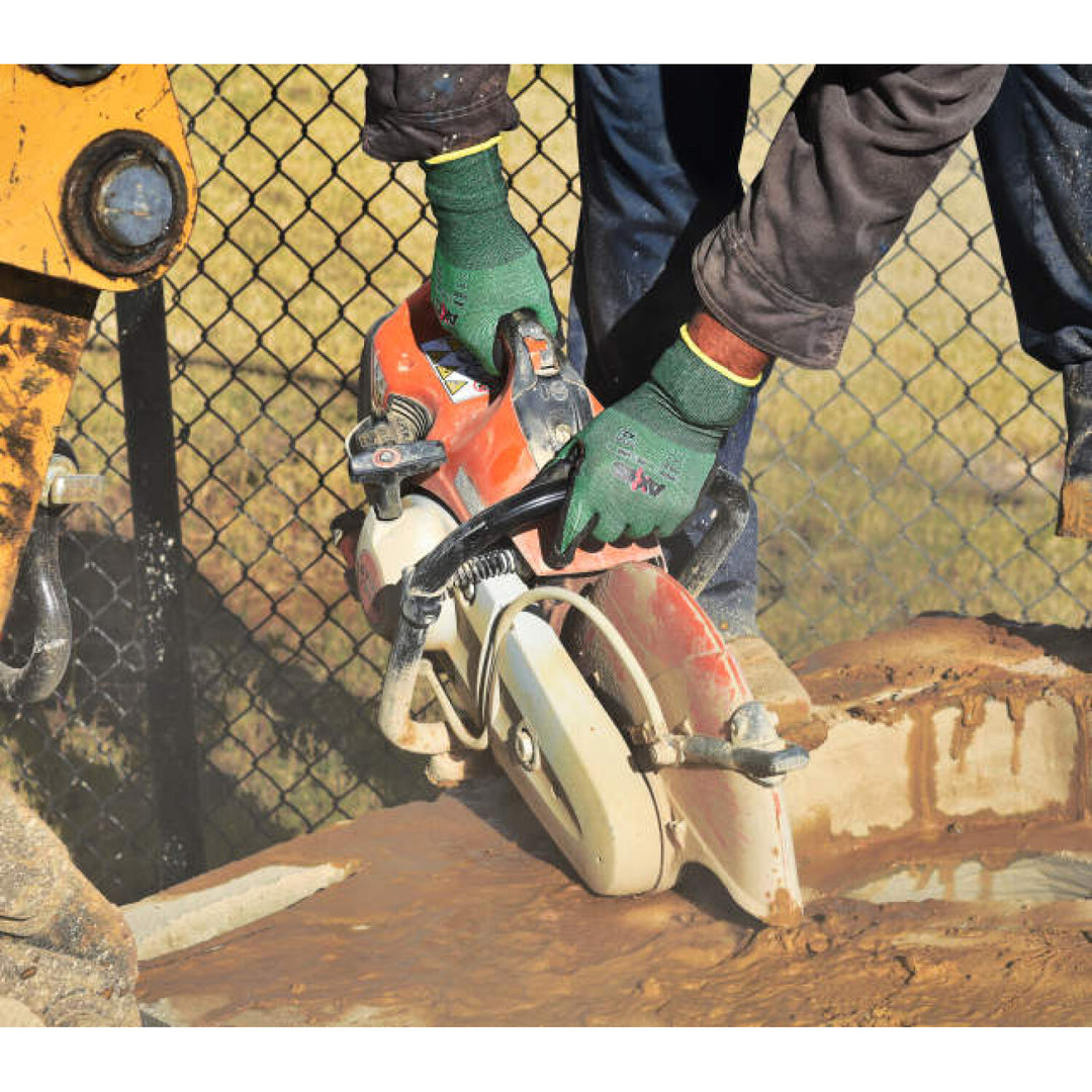 Radians RWG538 AXIS Cut Protection Level A2 Foam Nitrile Coated Glove with Dotted Palm